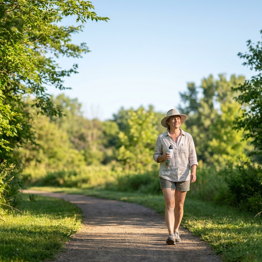 A June walking routine that accounts for heat, busy schedules, and motivation dips